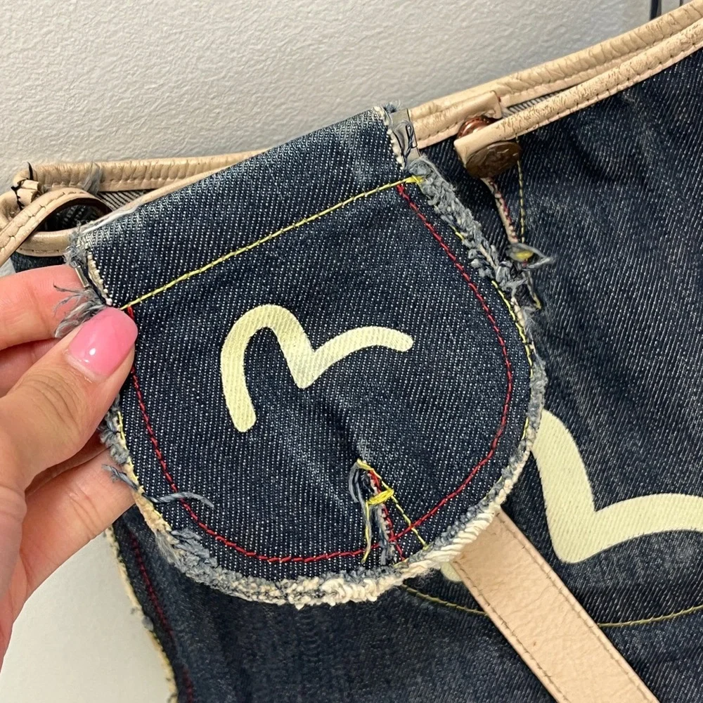 Y2K Evisu GENES denim tote bag - Picture 6 of 6